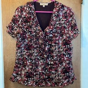 Petite Woman’s Blouse Notations  Sz. Petite PL Great Fall Colors!